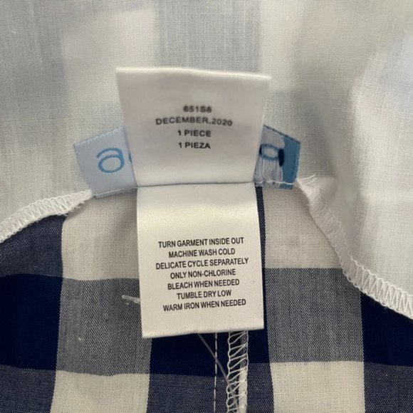 NEW with tags Good Lad American flag gingham smocked shortall boy’s sz 12 months - Picture 12 of 14